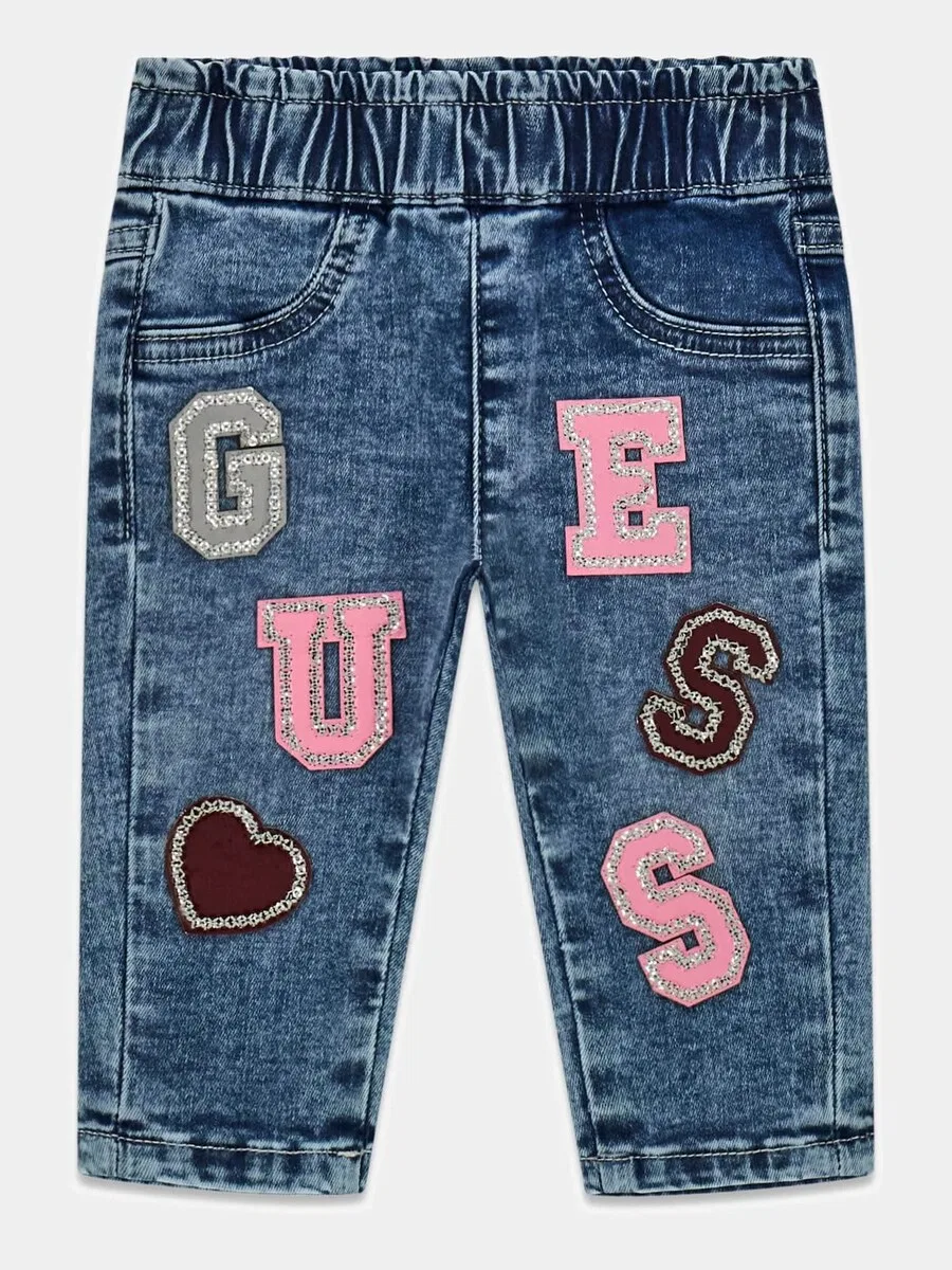 Джинсы GUESS Regular темно-синего цвета — фото 2