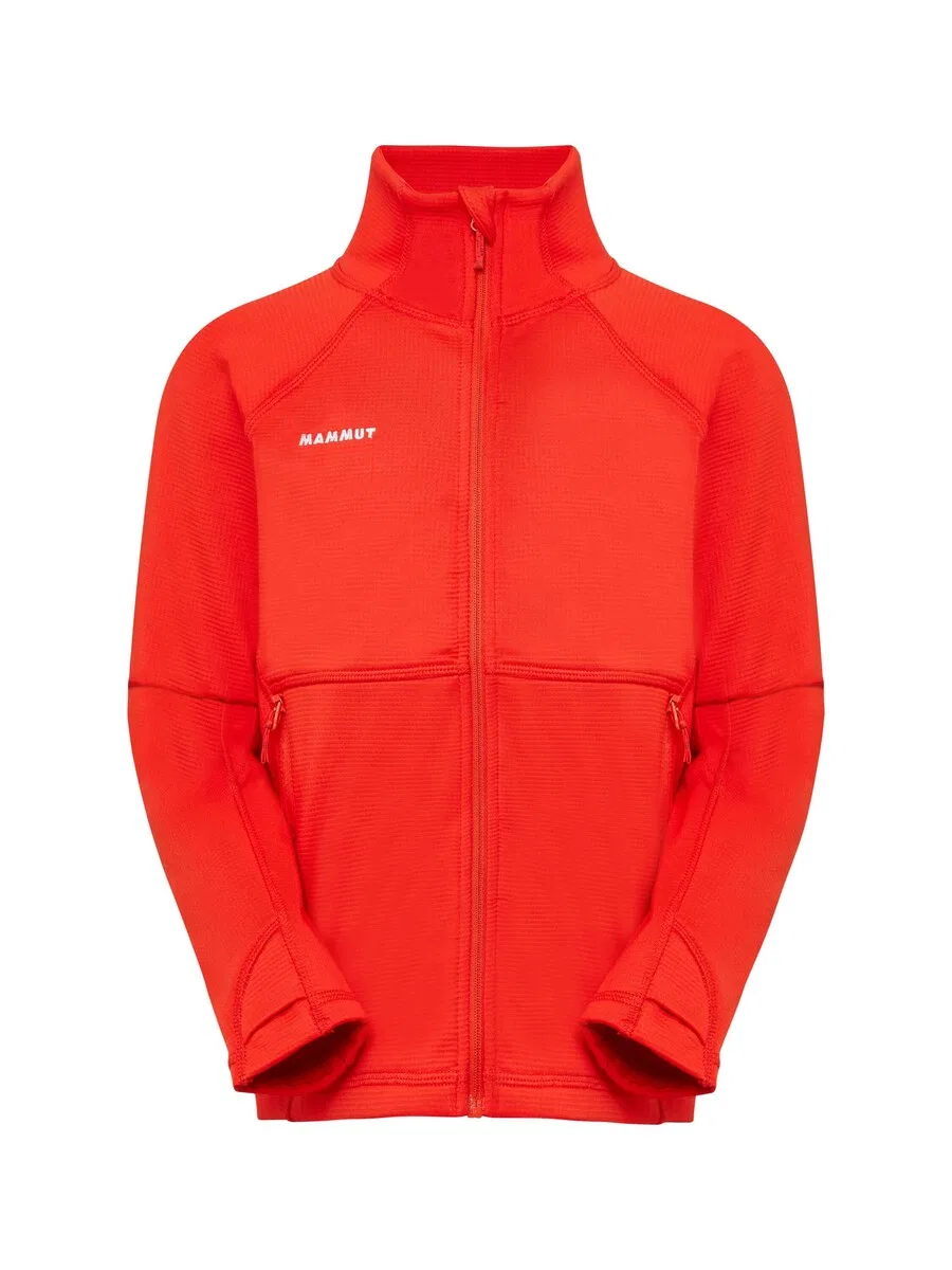 Спортивная флисовая куртка MAMMUT 'Taiss' ярко-красного цвета