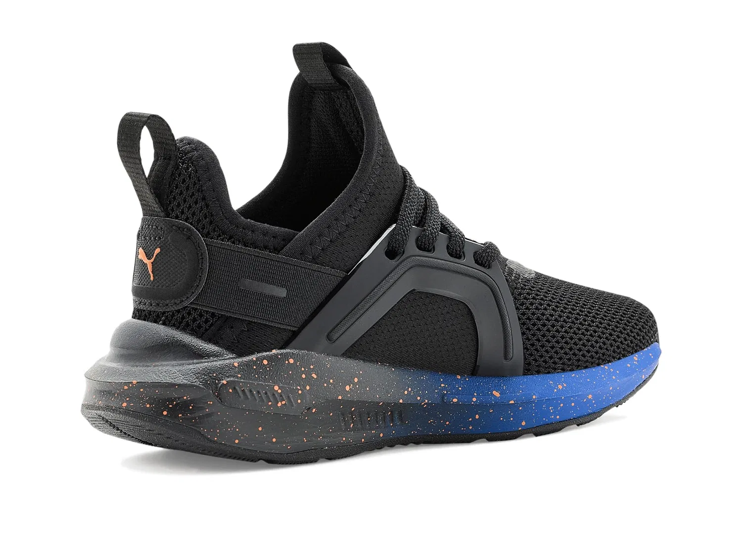 Кроссовки Softride Enzo 5 Alternative Closure Shoes (для маленьких детей) Puma Kids, PUMA Black/Orange Brick/Bluemazing — фото 4