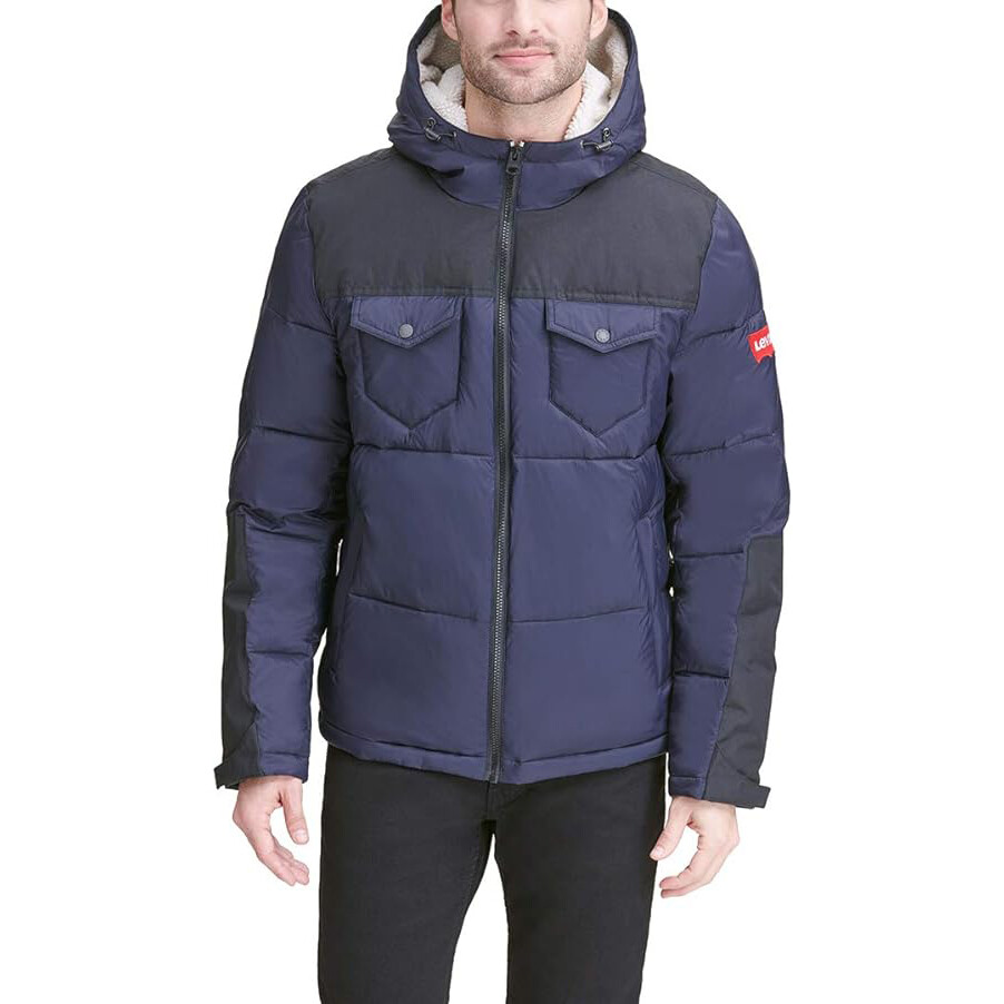 

Мужская куртка Levi's Hooded Military, синий/черный
