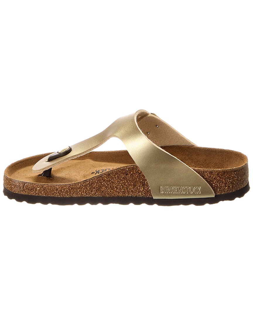 Сандалии Birkenstock Gizeh Birko-Flor, цвет metallic — фото 2