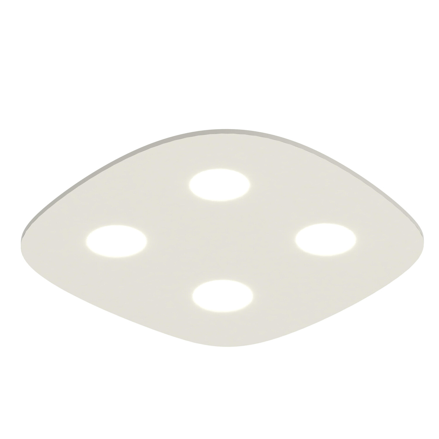 

Потолочный светильник Lumicom, 55x55x4 см, белый глянцевый