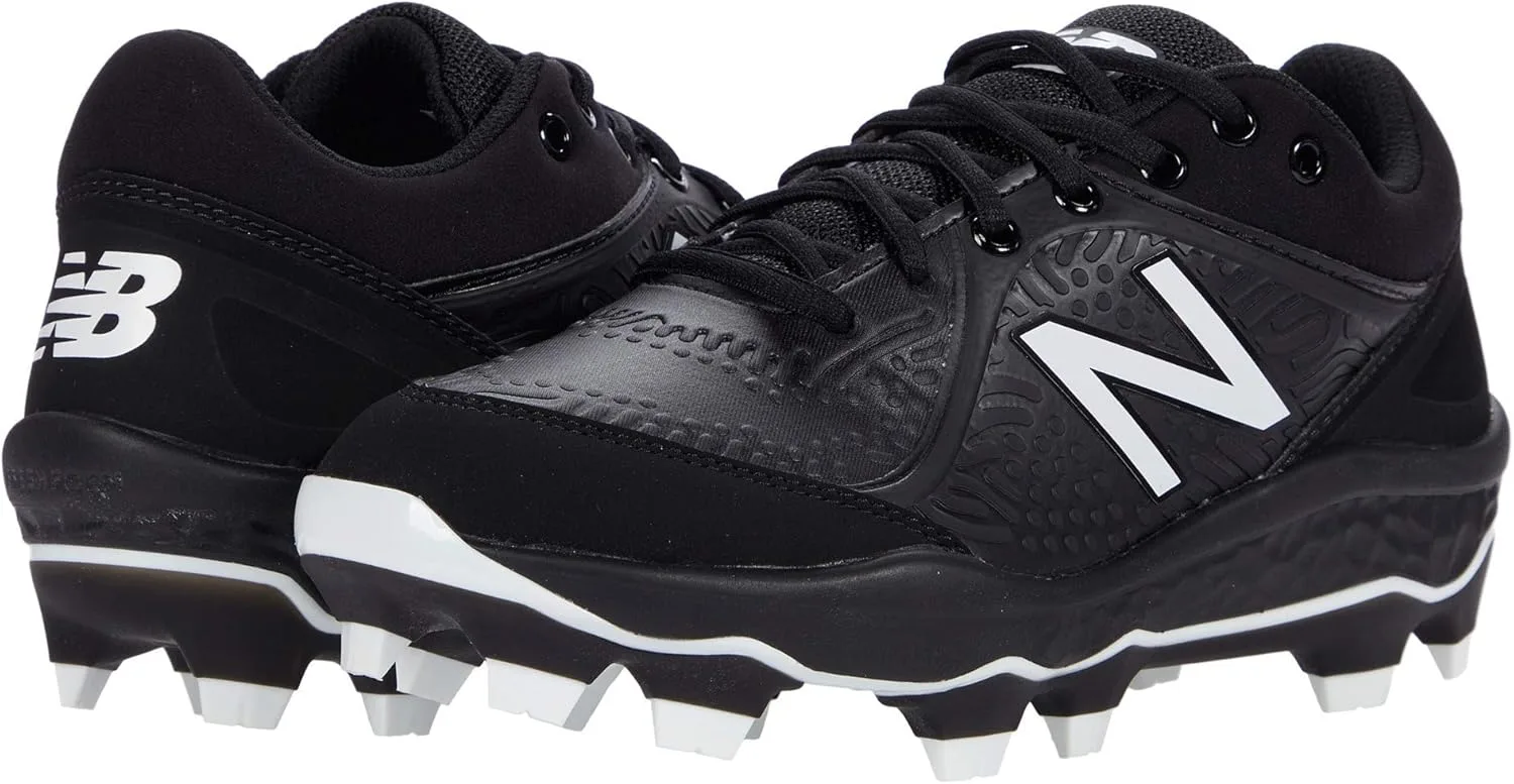 Мужские бейсбольные кроссовки New Balance Fresh Foam 3000 V5 изготовлены из формованного материала, черный — фото 2