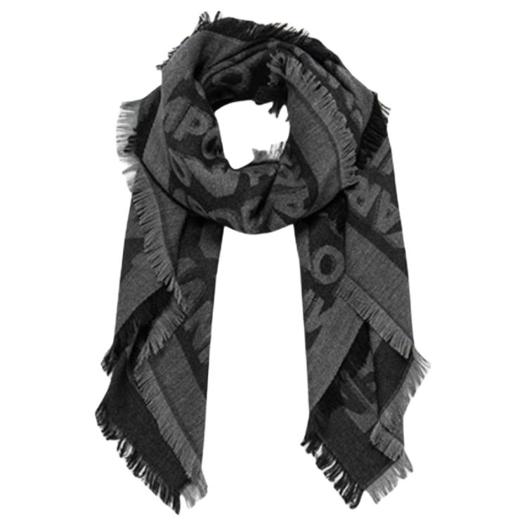

EMPORIO ARMANI Вязкий вискозный шарф мужской черный, Black
