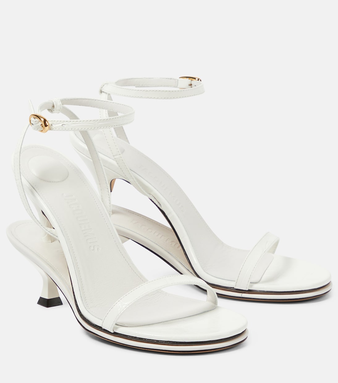 Сандалии Les Doubles Sandales Jacquemus, белый