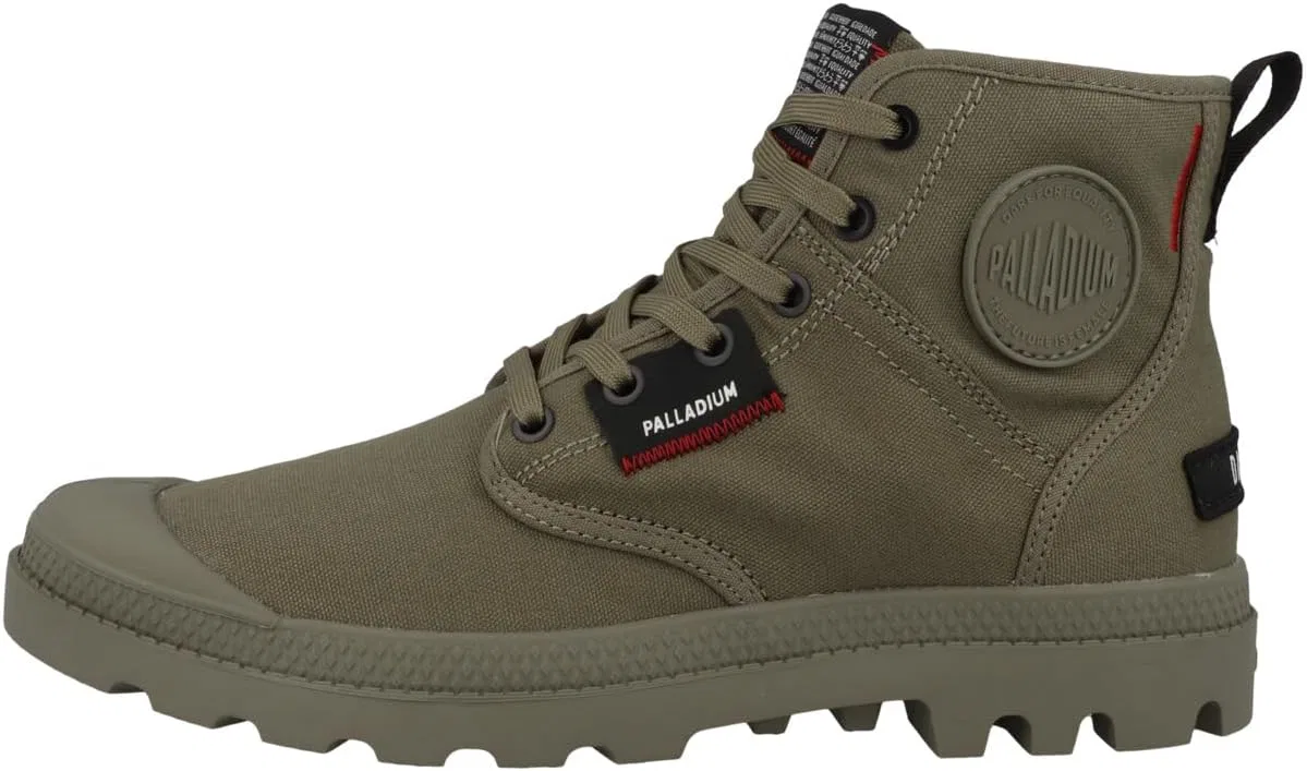 Ботинки Palladium Unisex Pampa Hi Patch Trainers, Dusky Green