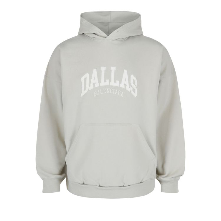 

Худи Balenciaga Wide Fit Dallas Hoodie 'Shell/White', белый