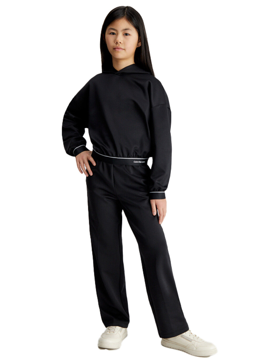 

Спортивный костюм tuta shine logo per ragazze Calvin Klein, черный