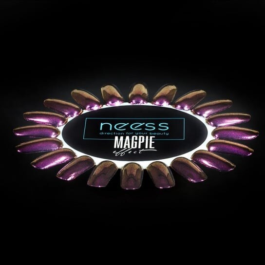 

Пудра для ногтей фиолетовый металлик, 2 г Neess, Magpie Effect