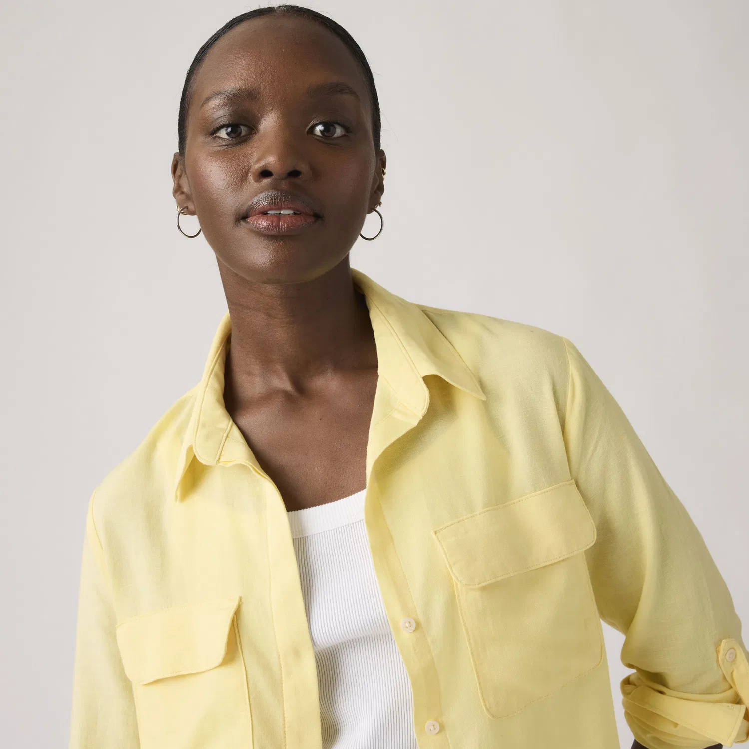 Рубашка из льна Elaine Utility Levi's, Yellow — фото 2