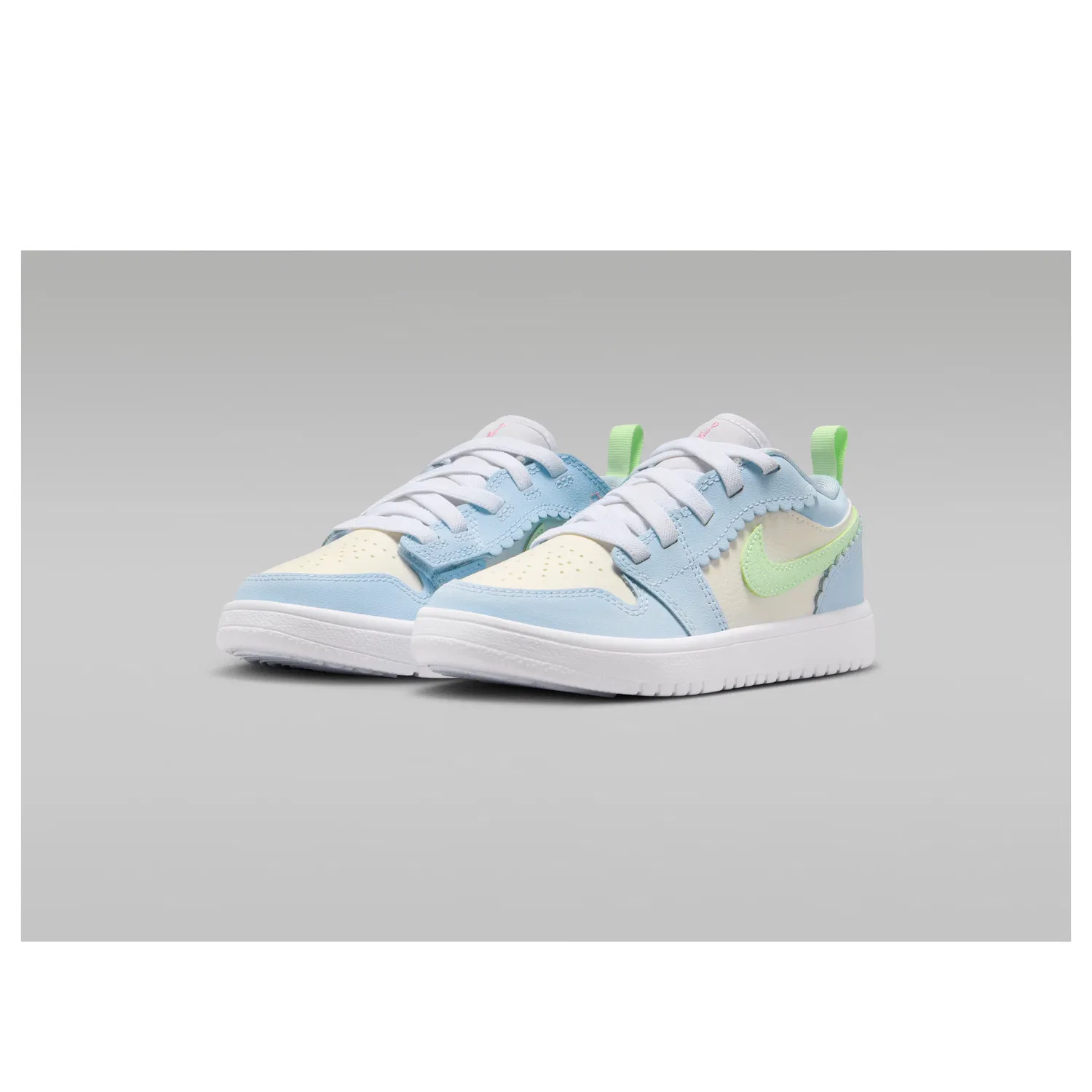 Кроссовки Air Jordan 1 Low ALT SE 'Half Blue Sail Vapor Green' IB7117-403, синий — фото 4