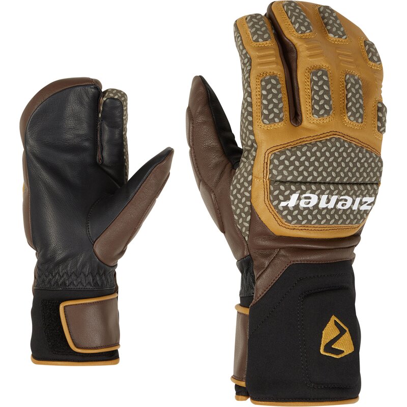 

Перчатки скоростные теплые перчатки для гонок с лобстером Ziener, коричневый