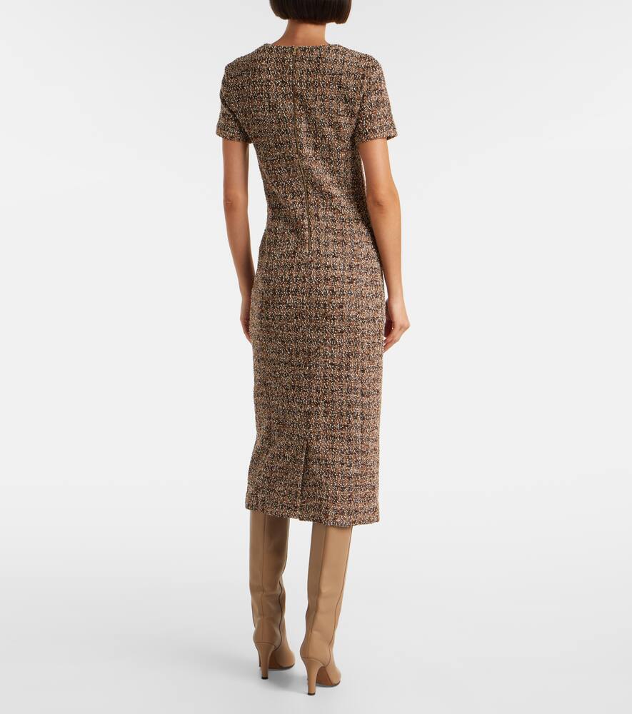 Длинное платье миди из смесовой ткани хлопка и шерсти Giugno Max Mara, DIS.P.D.P — фото 3