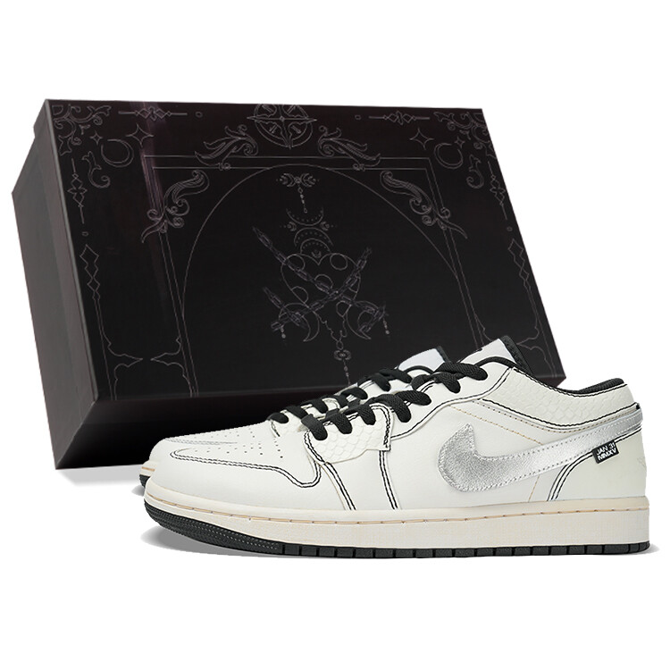 

Баскетбольные кроссовки Air 1 Vintage Men Low-Touch Silver White Jordan