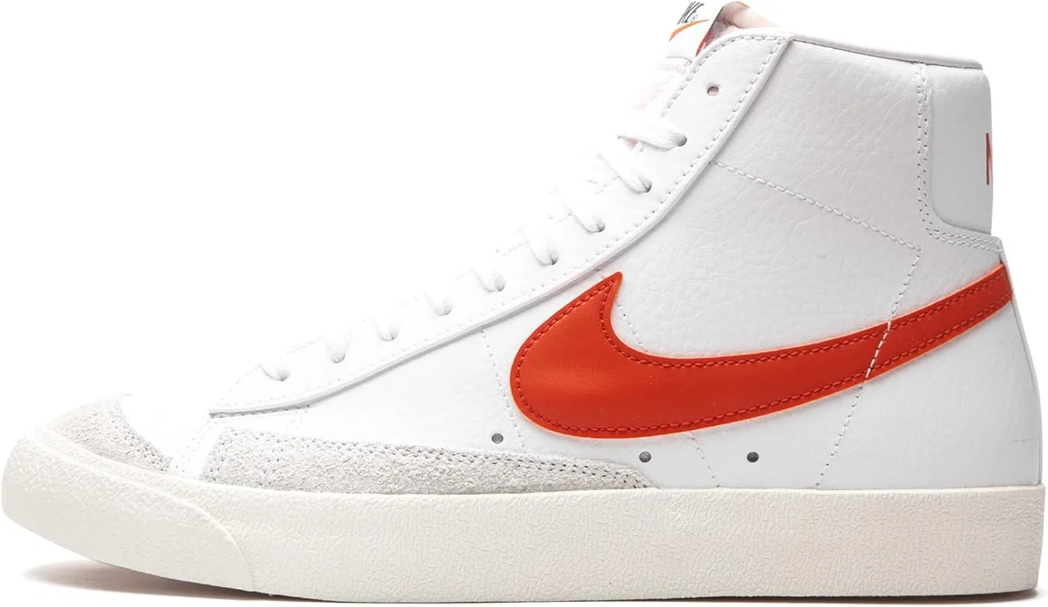 Винтажные баскетбольные кроссовки Nike Blazer Mid '77 для мужчин, белый/оранжевый/оранжевый
