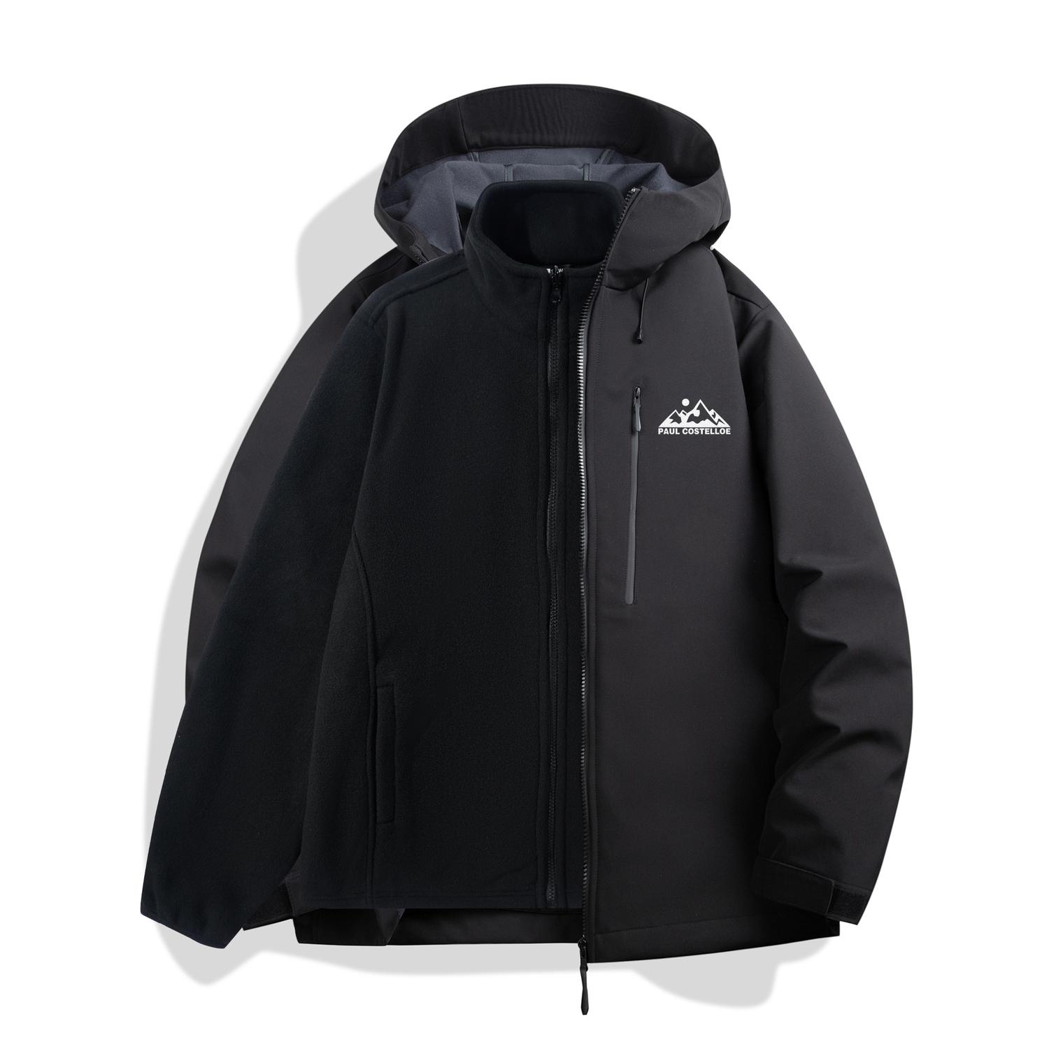 

PAUL COSTELLOE Ветровка Unisex, Vibrant Black (Fleece 3-in-1)