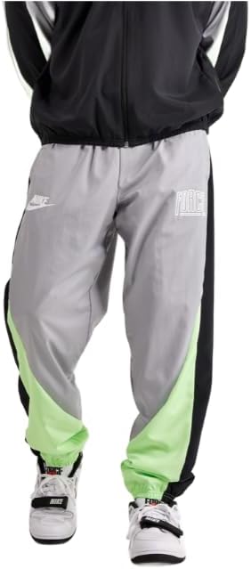 Баскетбольные брюки Nike Mens Starting 5 Warm Up, свободный крой, Gray/Black 013 — фото 2