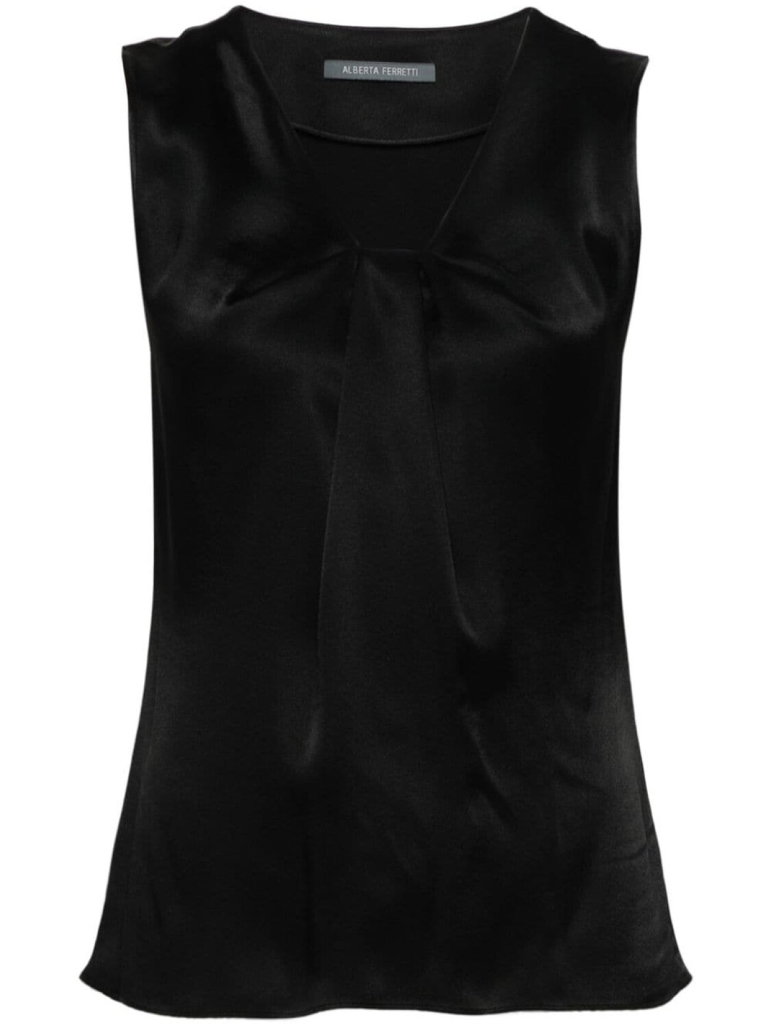 

Alberta Ferretti топ со складками, черный