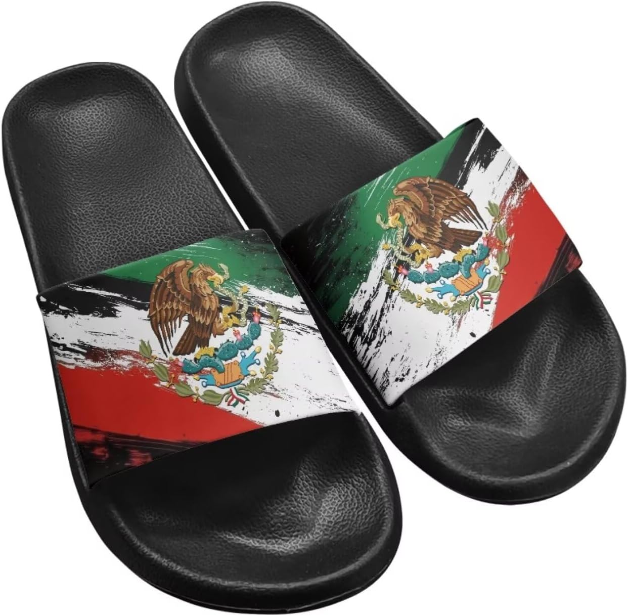 

Унисекс сланцы GETELINSENG шлепанцы для бассейна Легкие повседневные сандалии из ЭВА Плоские шлепки, Mexican Flag