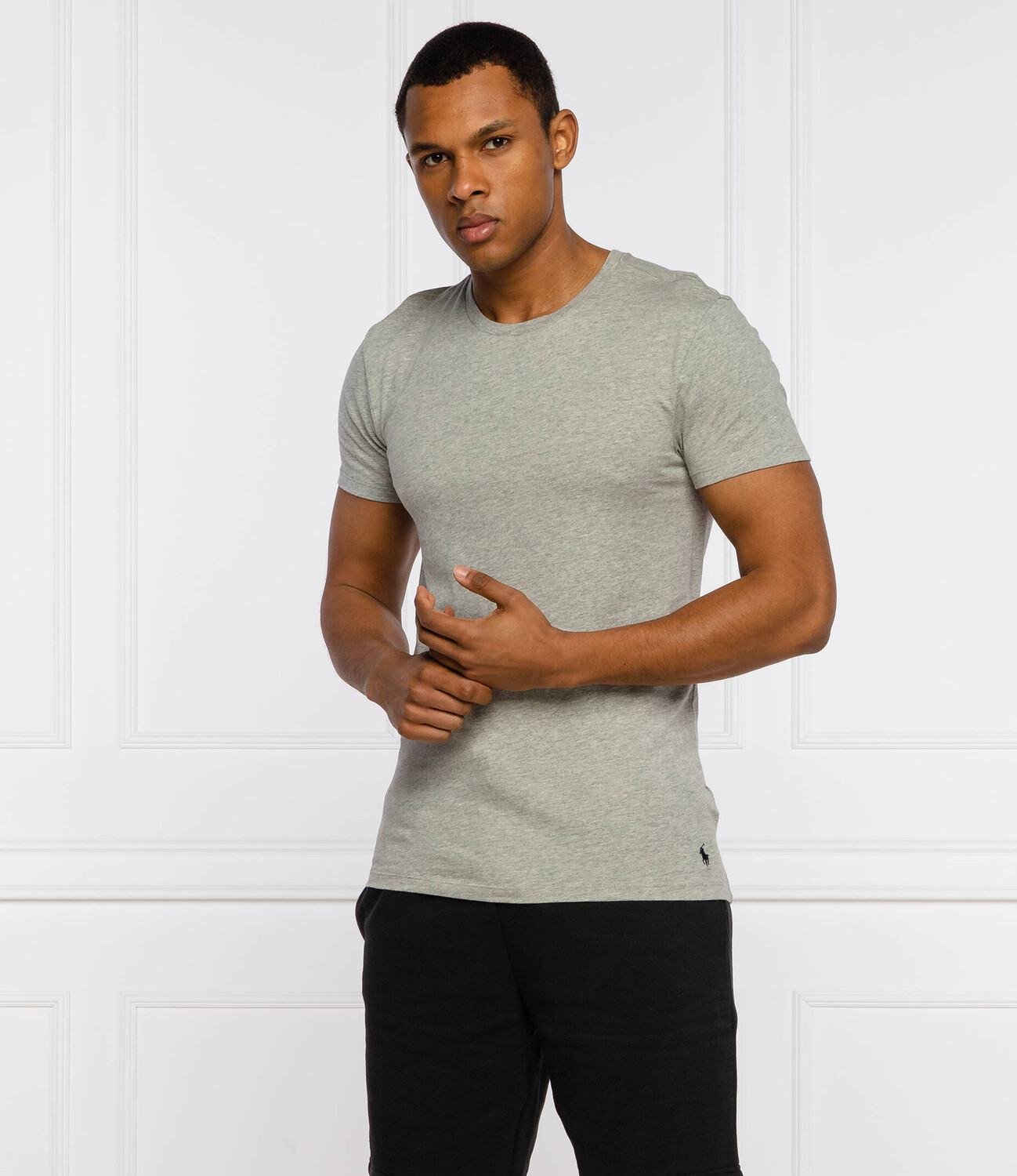 Футболка POLO RALPH LAUREN 3-pack regular fit, серый — фото 3