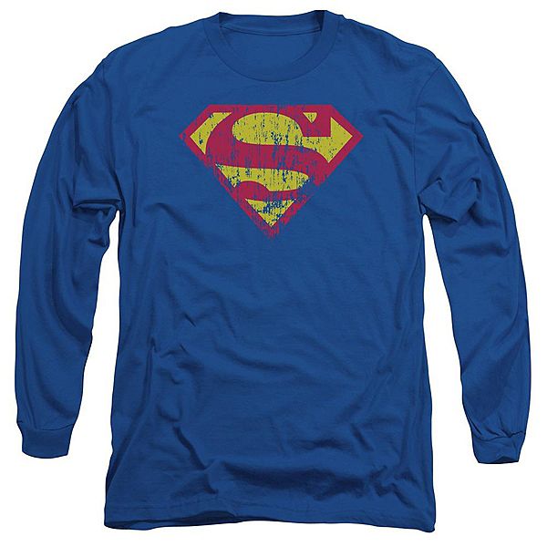 

Футболка с длинным рукавом Superman classic logo distressed Licensed Character
