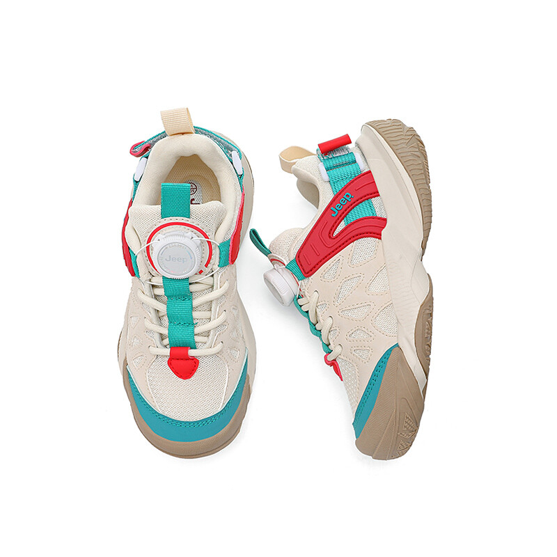 Кроссовки Jeep Kids Lifestyle Shoes Kids Low-top Beige/Red, бежевый/красный — фото 4