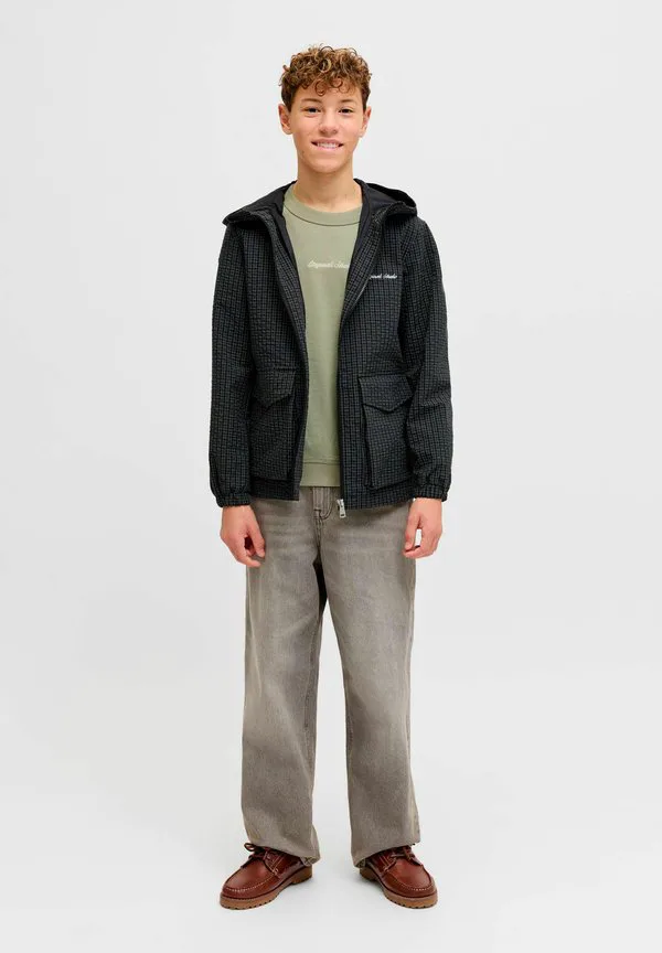 Толстовка с надписью jornorrebro crew Jack & Jones Junior, Seagrass