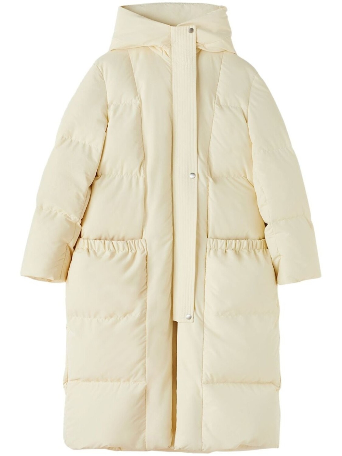 

Jil Sander стеганое пальто с капюшоном, белый