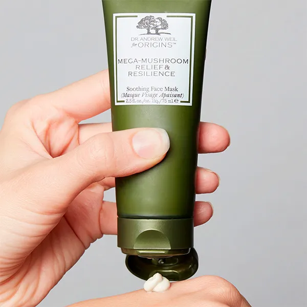 Маска для лица Origins — Успокаивающая против покраснений Dr Weil Mega-Mushroom Skin Relief Face Mask, 75 мл — фото 3
