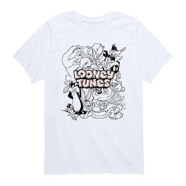 

Футболка с принтом Looney Tunes для мальчиков Licensed Character, White