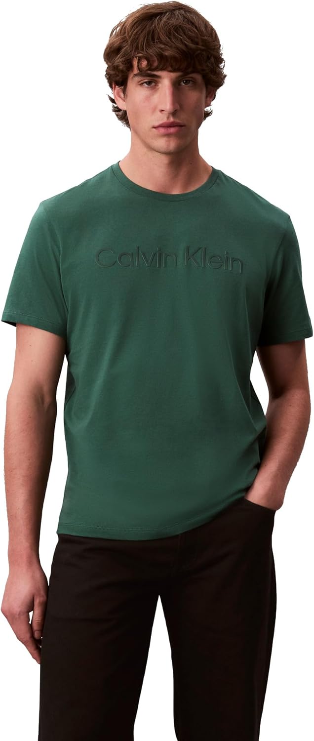 

Мужская футболка Calvin Klein свободного кроя с круглым вырезом и логотипом CK, Hunter Green, Зеленый, Мужская футболка Calvin Klein свободного кроя с круглым вырезом и логотипом CK, Hunter Green