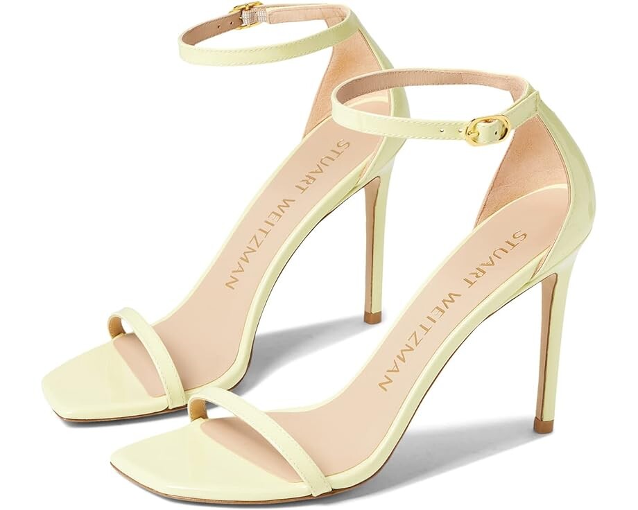 

Туфли Stuart Weitzman Nudistcurve 100 Sandal, цвет Electric Lime