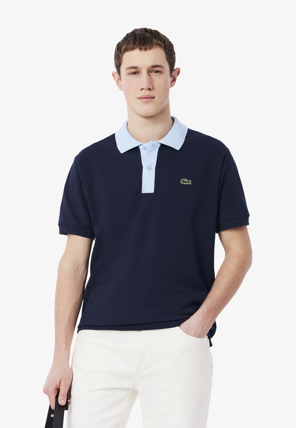 

Поло Lacoste, темно-синий