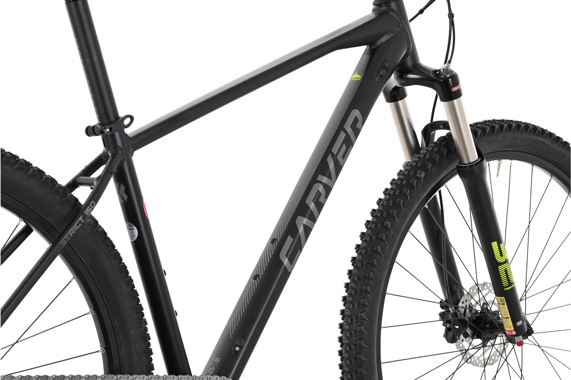 Горный велосипед Carver Strict 150 - 29 дюймов - Diamant - 2023, цвет Schwarz|black/anthracite/neon yellow — фото 3