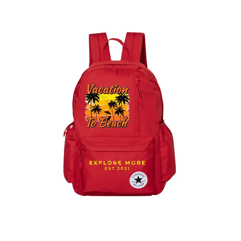 

Converse Полиэстеровый рюкзак средний размер унисекс красный, Red