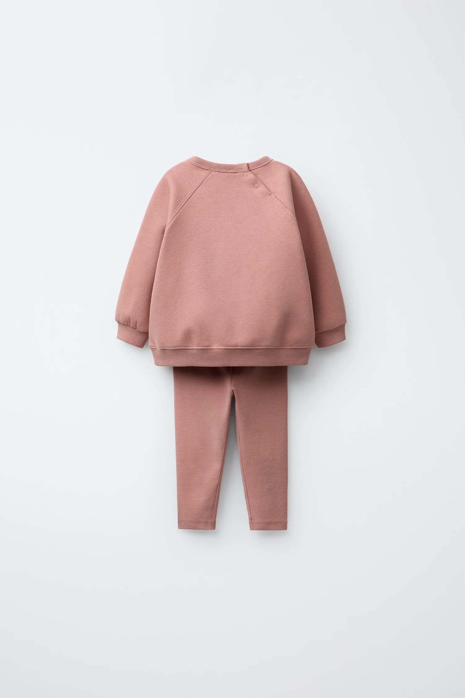 Zara Однотонный комплект из толстовки и леггинсов — фото 2