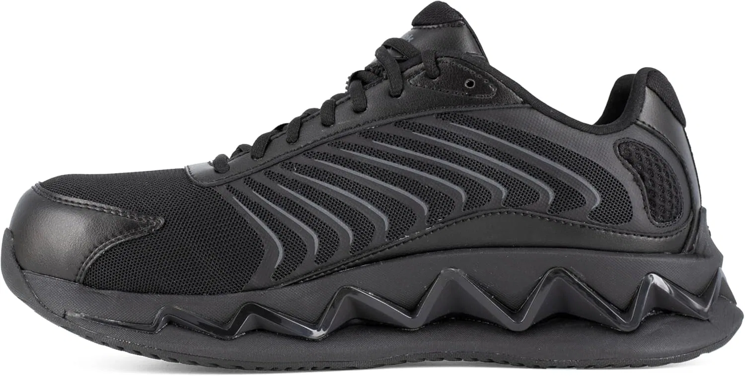 Мужские кроссовки Reebok Work Zig Elusion Heritage Work CT Oxford, Black — фото 4