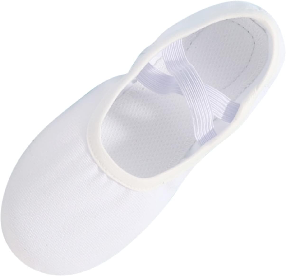 

Балетные тапочки для малышей, высокоэластичные хлопковые тапочки для девочек, балетная обувь для занятий танцами для детей и подростков Generic, белый