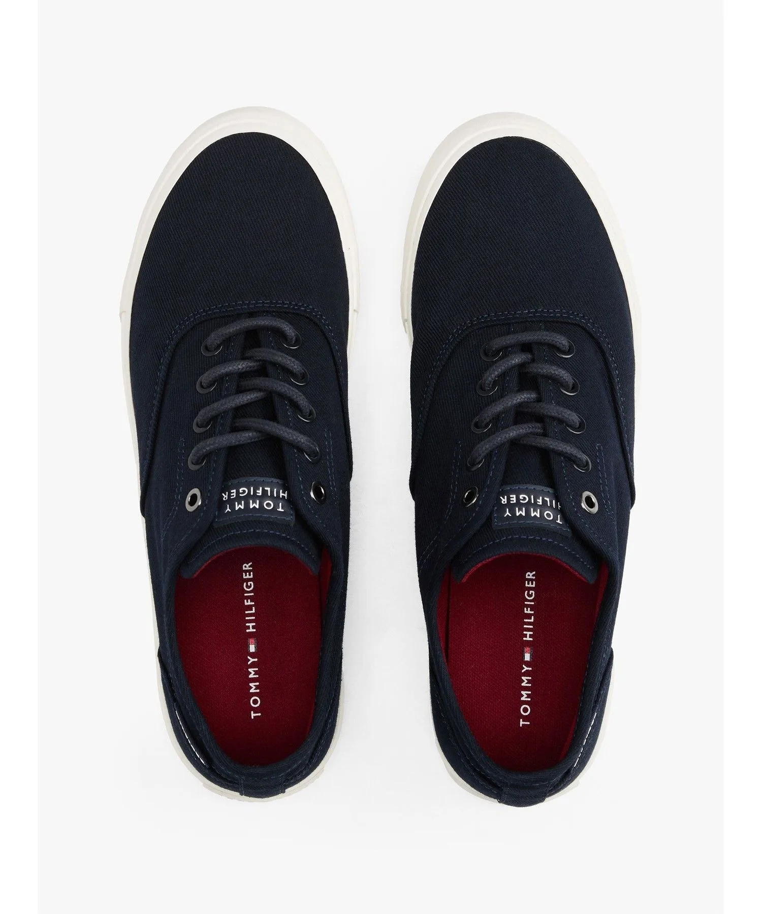Мужские кеды из текстиля Tommy Hilfiger низкие красные — фото 3