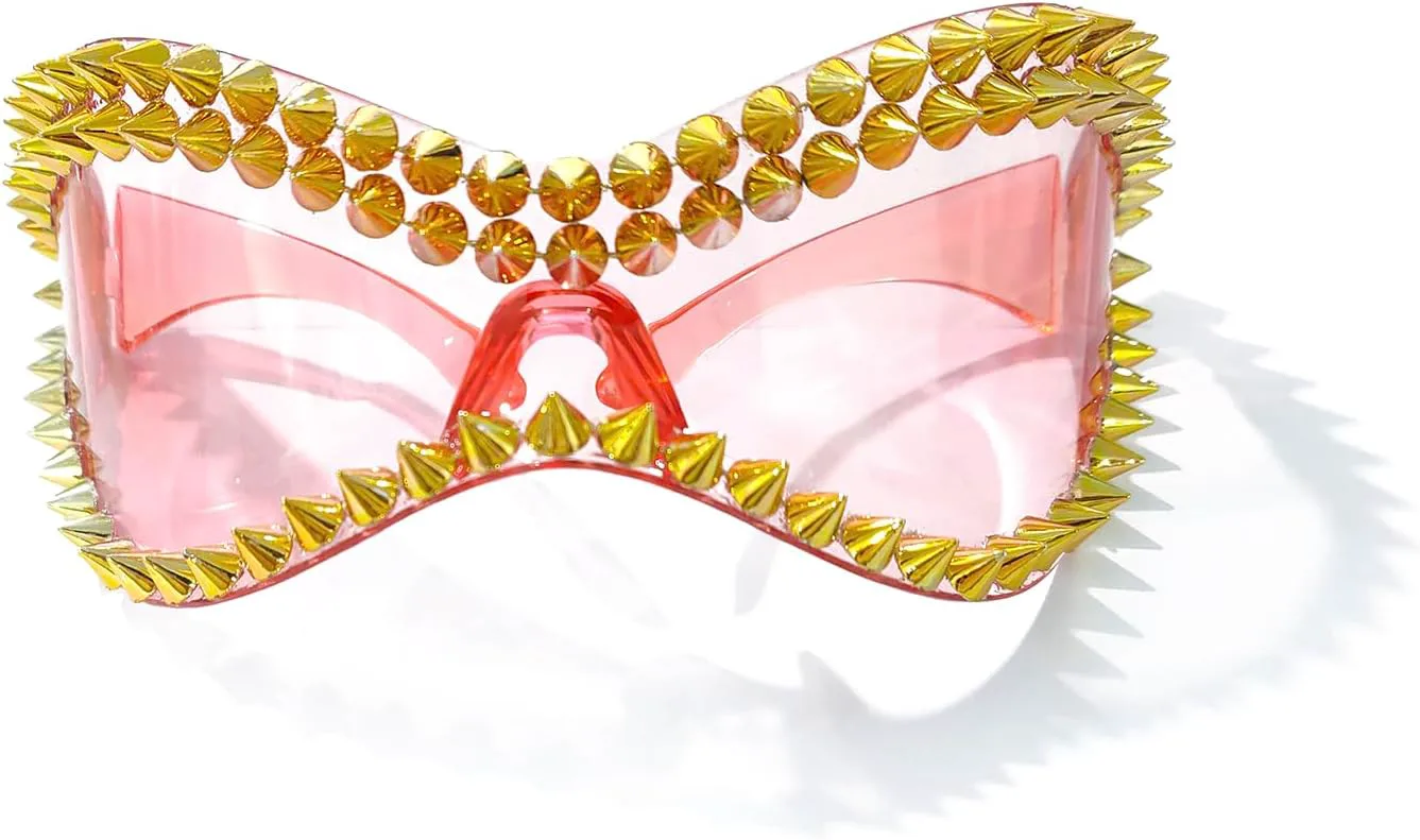 

Laureles — большие солнцезащитные очки в стиле Y2K для женщин, ретро, ​​с золотыми заклепками, мужские, для активного отдыха и путешествий, модель L17, C1