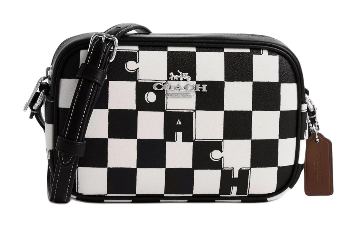 

Jamie Canvas With Leather Camera Bag, Shoulder Bag, Crossbody Bag Mini Women's Black COACH