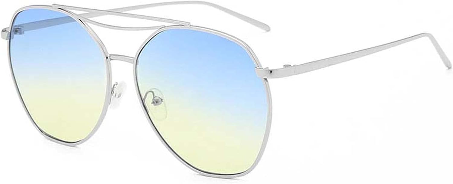 

Солнцезащитные очки в стиле ретро с металлическим многоугольным оправой, модель 2026 года, для женщин, большие размеры, для уличной фотосъемки, отдыха на пляже MTZJH, D