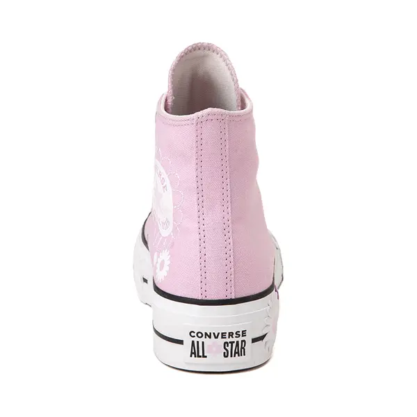 Кроссовки Womens Converse Chuck Taylor All Star Hi Lift Platform Floral Sneaker, цвет Stardust Lilac — фото 4