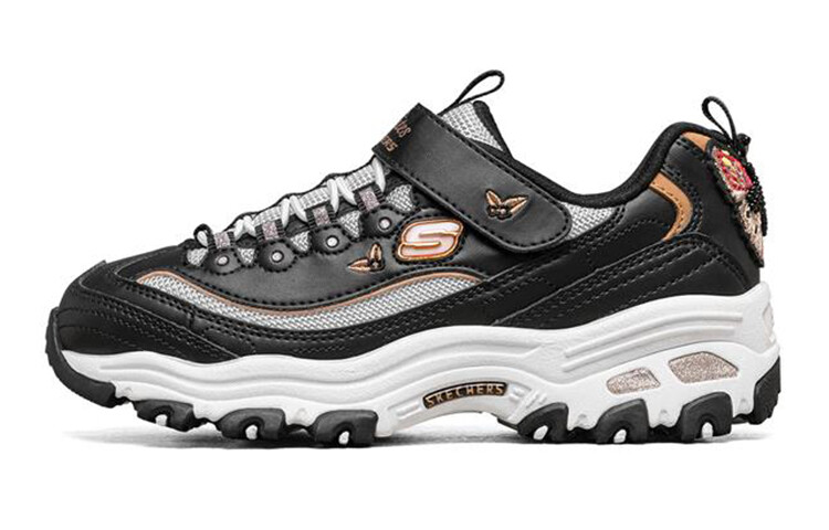

Кроссовки детские серии D"LITES GS Low-top черные/золотые Skechers