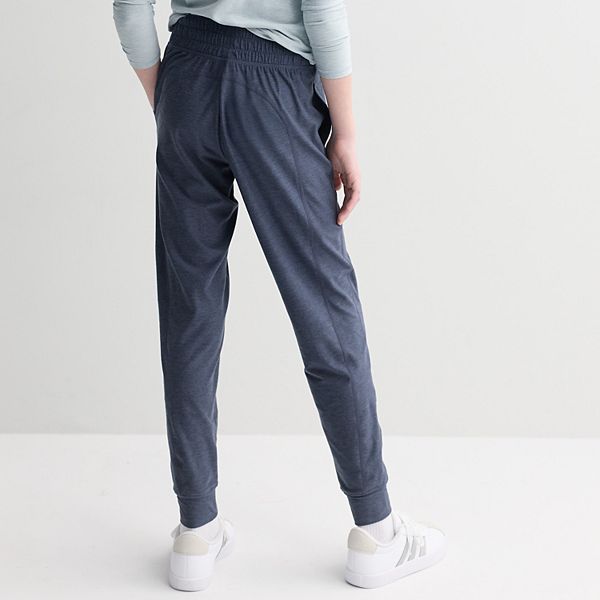 Девчачьи джоггеры mid rise для девочек 7-16 лет Flx, Black Heather Coal — фото 2