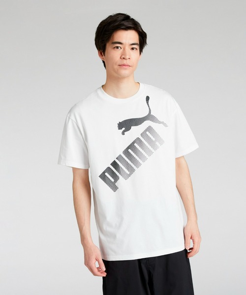 

Мужская футболка с коротким рукавом, графическим принтом, расслабленного кроя PUMA, белый