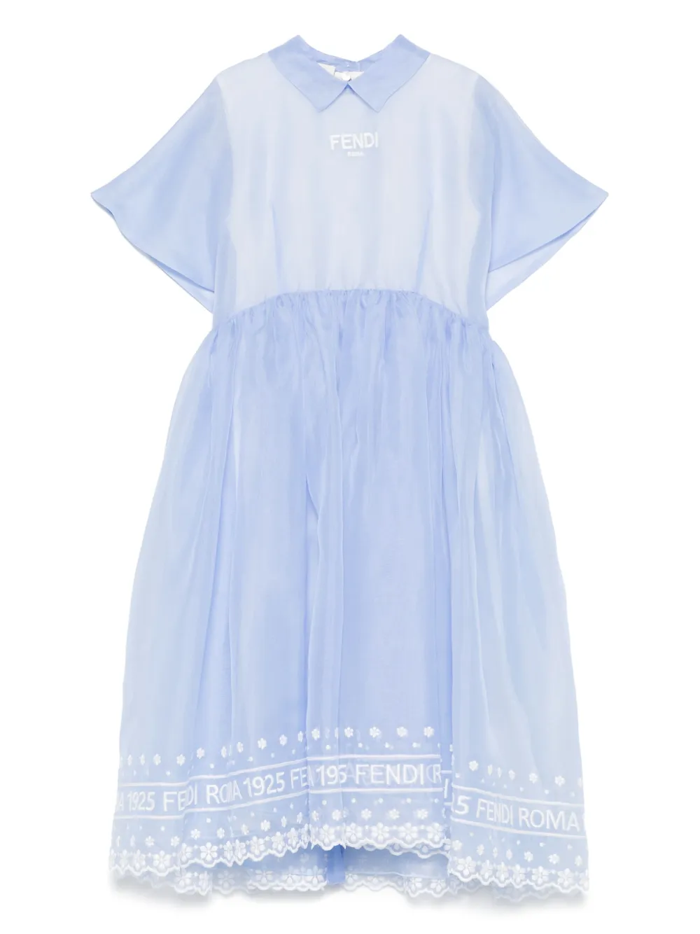 

Шелковое платье FENDI KIDS, синий