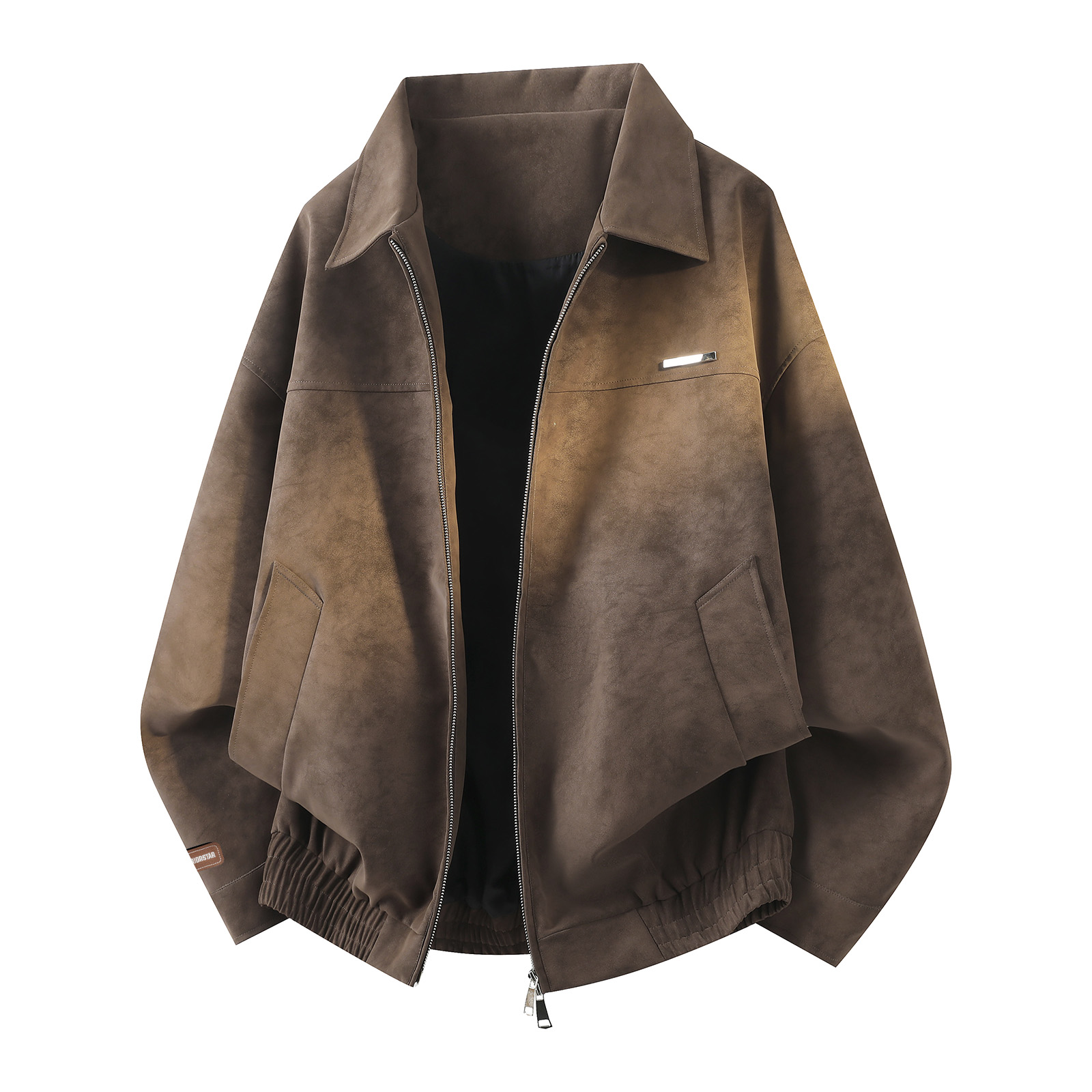 

Куртка Unisex Lapel Moderate Workwear WARRIOR, coffee[free diy badge]