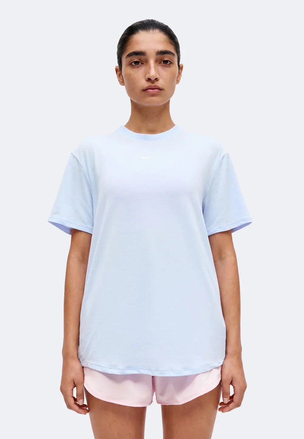 Одна свободная спортивная футболка Nike Performance, Hydrogen Blue/White
