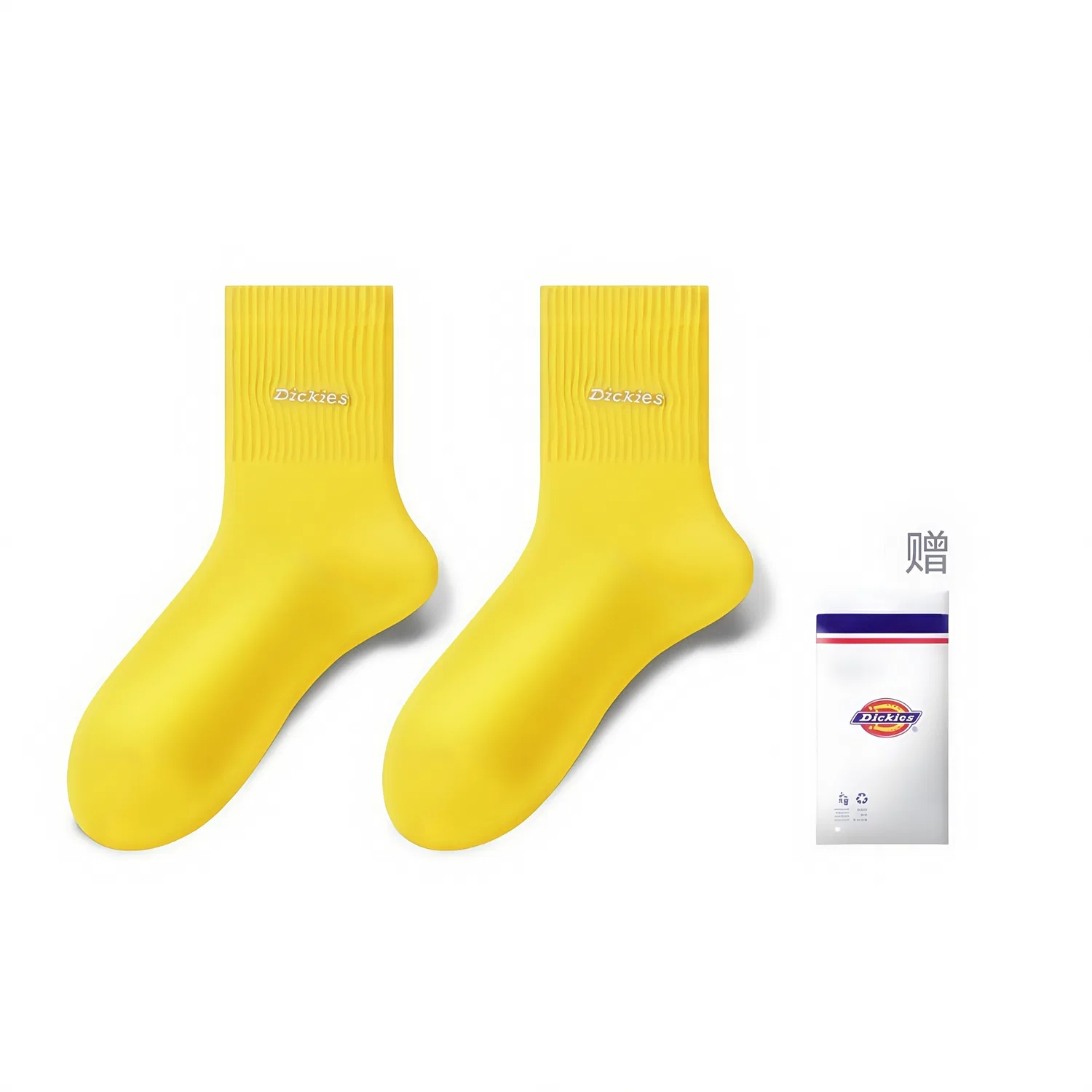 Детские носки средней длины, набор из 3 пар, Dickies, Black/Orange/Yellow — фото 3